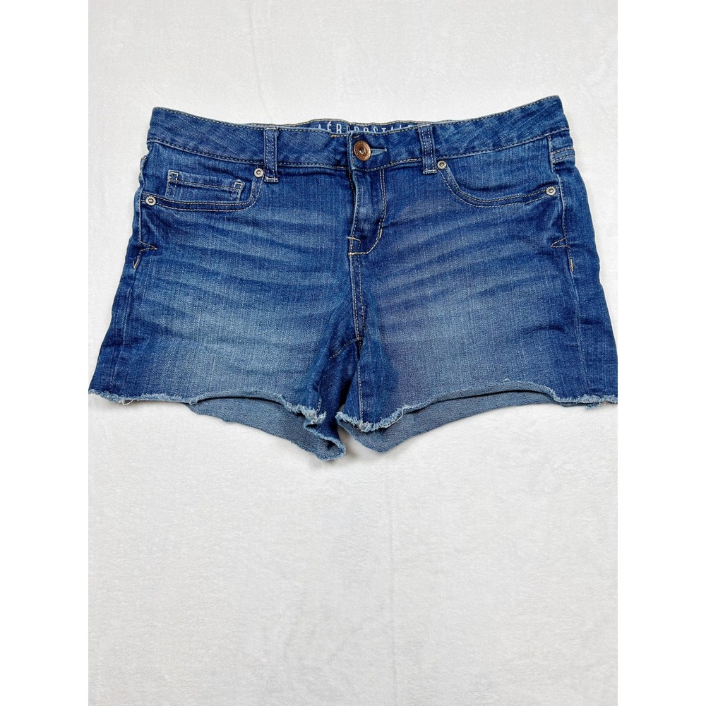Aeropostale Cut Off Midi Shorts 8 Y2K 90s Retro Festival